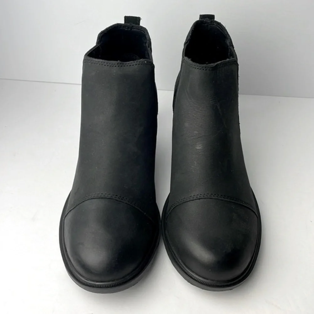 Sorel Evie 2 Chelsea Black Wedge Ankle Boots